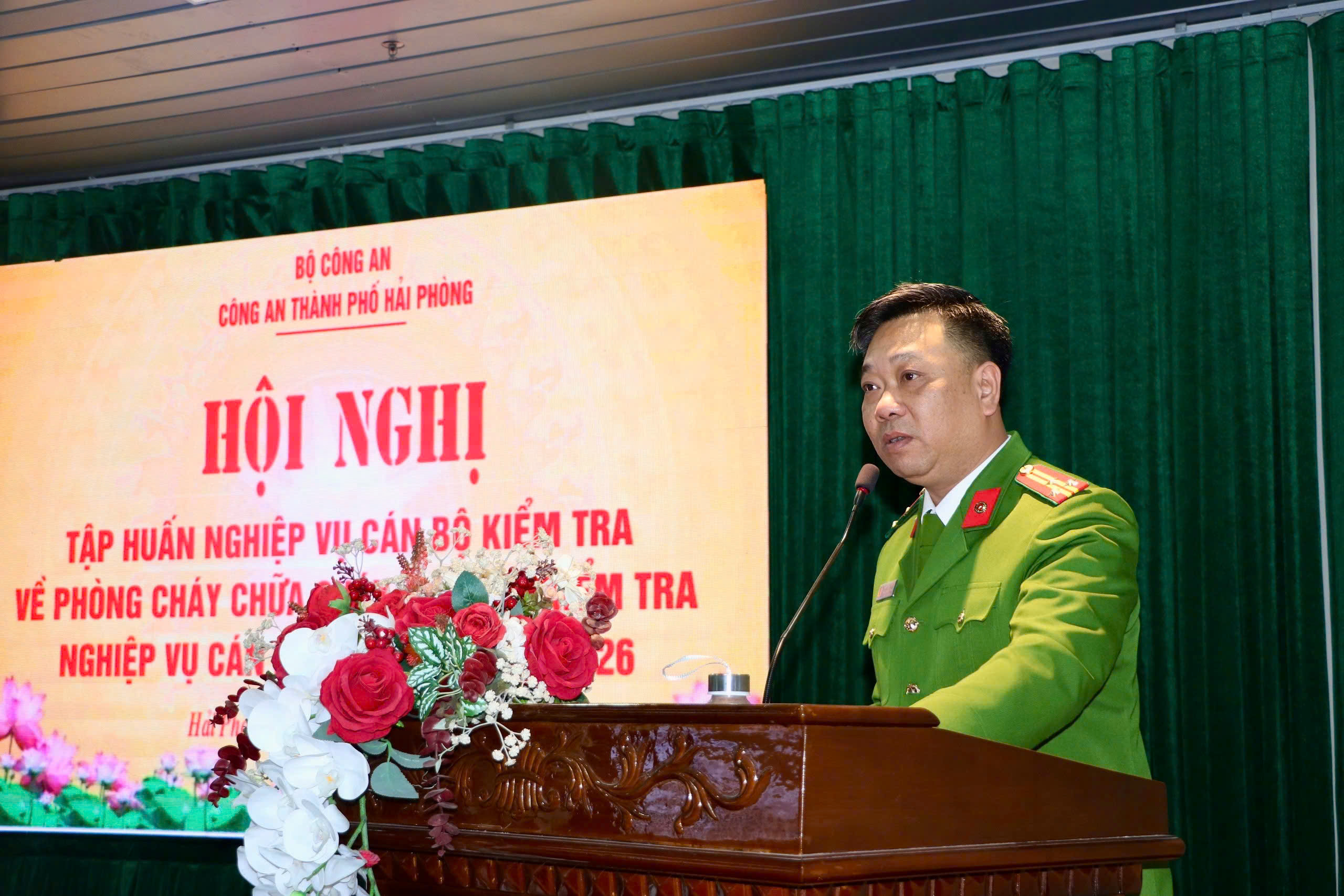 Phòng Cảnh sát PCCC và CNCH tổ chức tập huấn nghiệp vụ kiểm tra công tác phòng cháy chữa cháy năm 2026